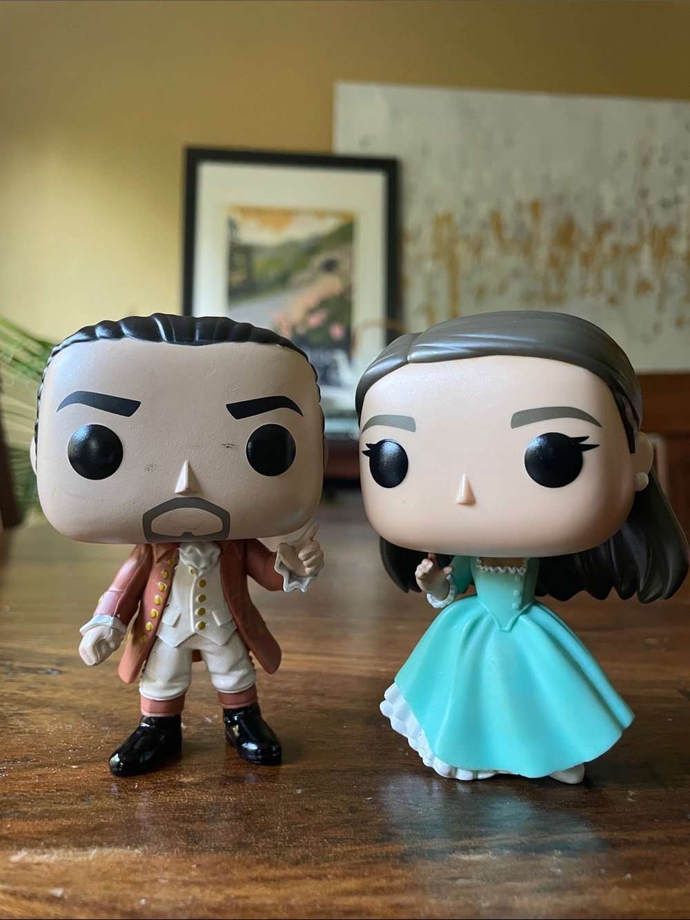 2 Funko Pop Loose Figures Alexander Hamilton + FLAW Eliza Schuyler NO BOX